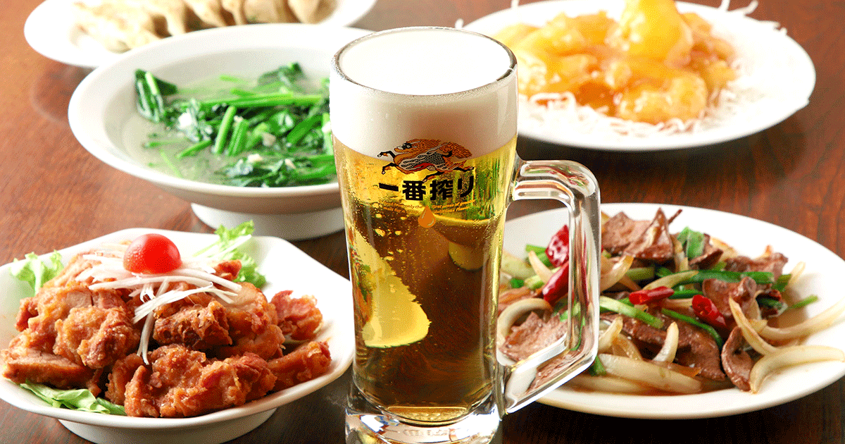 多治見で日本一生ビールが美味しいお店。ランチ、夜ご飯、餃子、中華のテイクアウトの外観